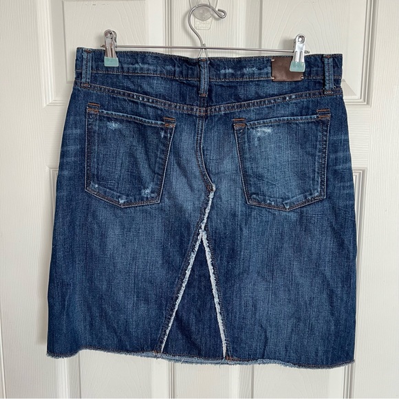 Banana Republic | Deconstructed Denim Jean Skirt - Picture 2 of 6